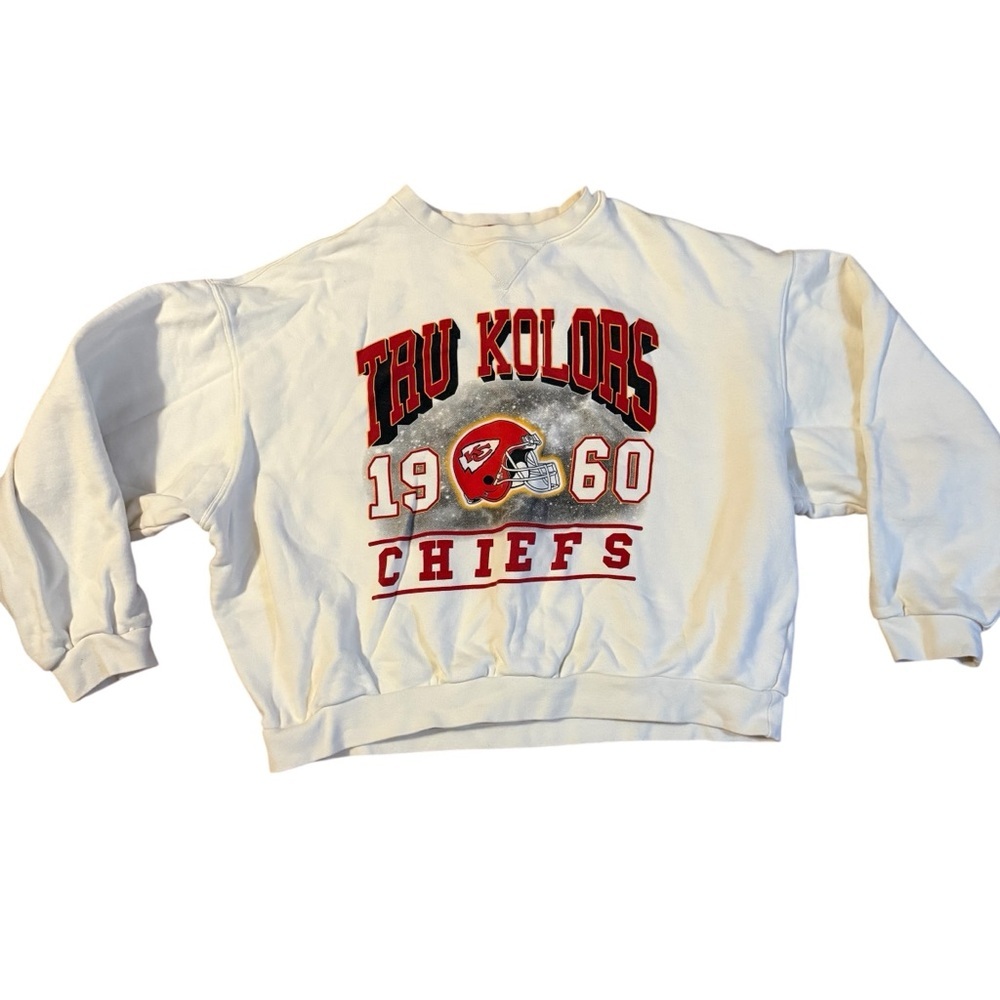 Tru Kolors Kansas City Chiefs Arch Pullover Sweatshirt Size XL